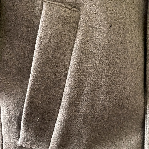 Mens H&M Wool Blend  Grey Peacoat - Picture 7 of 16